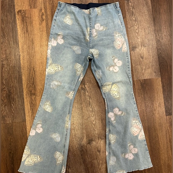 NoBo No Boundaries 15-17 Juniors Stretch Flare Jeans 2 Pair Lot - Picture 4 of 7